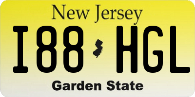 NJ license plate I88HGL