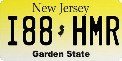 NJ license plate I88HMR
