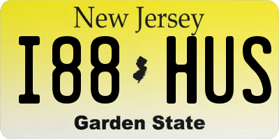 NJ license plate I88HUS