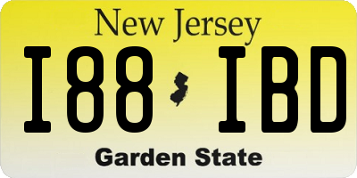 NJ license plate I88IBD