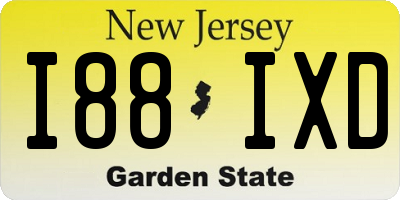 NJ license plate I88IXD