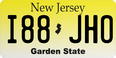 NJ license plate I88JHO