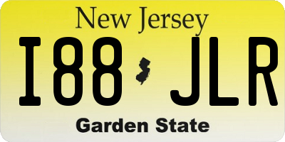 NJ license plate I88JLR