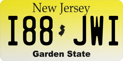 NJ license plate I88JWI