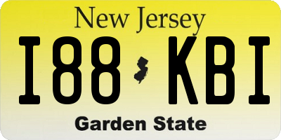 NJ license plate I88KBI