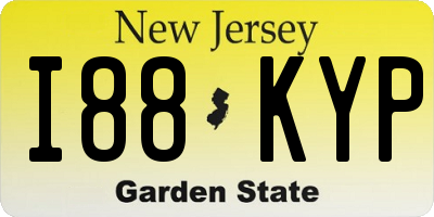 NJ license plate I88KYP