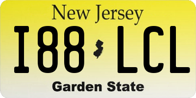 NJ license plate I88LCL
