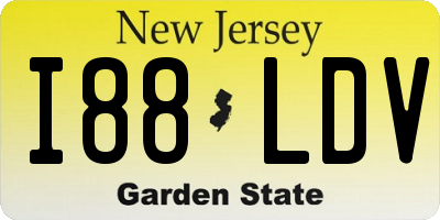NJ license plate I88LDV