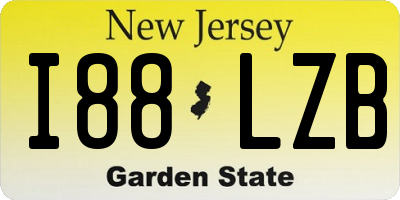 NJ license plate I88LZB