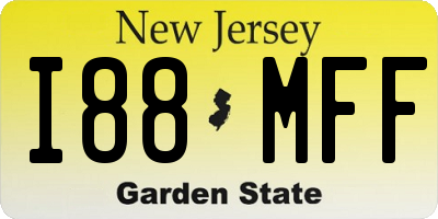 NJ license plate I88MFF