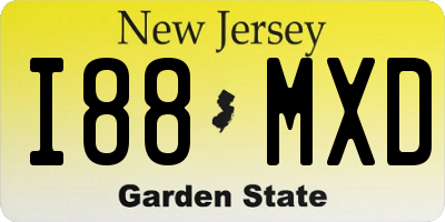 NJ license plate I88MXD