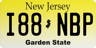 NJ license plate I88NBP