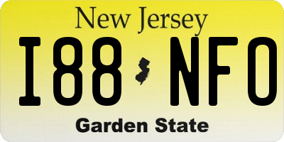 NJ license plate I88NFO