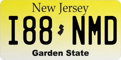 NJ license plate I88NMD
