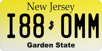 NJ license plate I88OMM