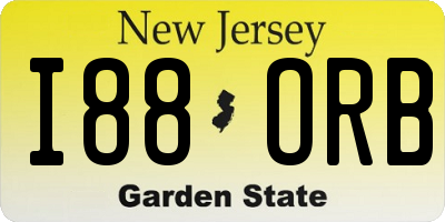 NJ license plate I88ORB