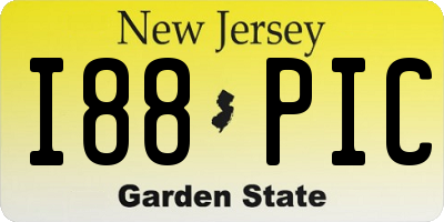 NJ license plate I88PIC