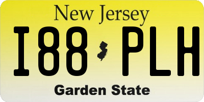 NJ license plate I88PLH