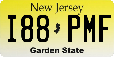 NJ license plate I88PMF