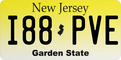 NJ license plate I88PVE