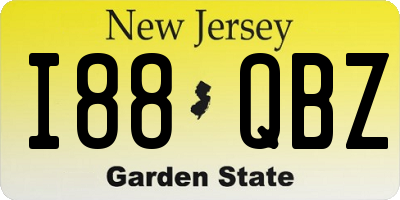 NJ license plate I88QBZ