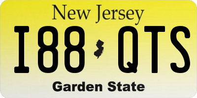 NJ license plate I88QTS