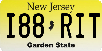 NJ license plate I88RIT