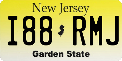 NJ license plate I88RMJ