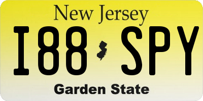 NJ license plate I88SPY