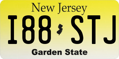 NJ license plate I88STJ