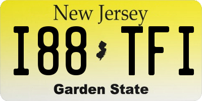 NJ license plate I88TFI