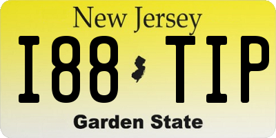 NJ license plate I88TIP