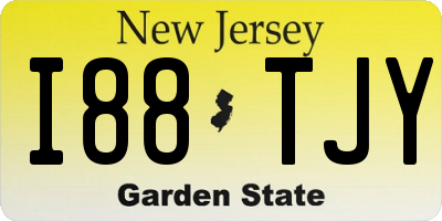 NJ license plate I88TJY