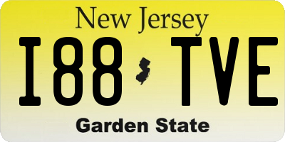 NJ license plate I88TVE