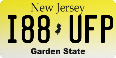 NJ license plate I88UFP