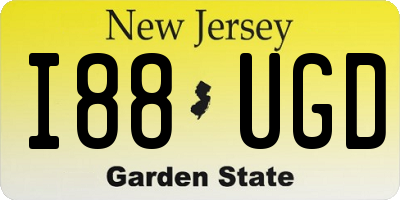 NJ license plate I88UGD