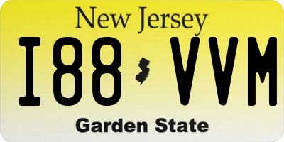 NJ license plate I88VVM