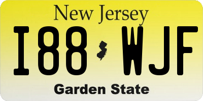 NJ license plate I88WJF