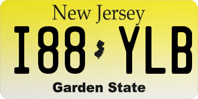 NJ license plate I88YLB