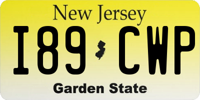 NJ license plate I89CWP