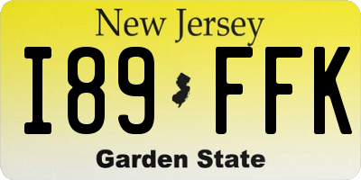 NJ license plate I89FFK