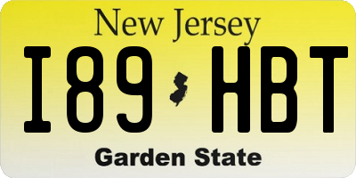 NJ license plate I89HBT