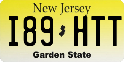 NJ license plate I89HTT