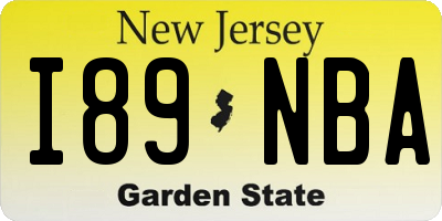 NJ license plate I89NBA
