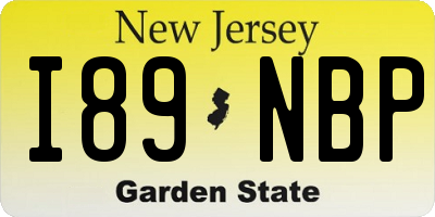 NJ license plate I89NBP