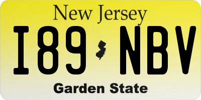 NJ license plate I89NBV
