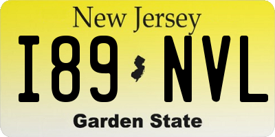 NJ license plate I89NVL