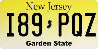 NJ license plate I89PQZ