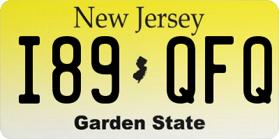 NJ license plate I89QFQ