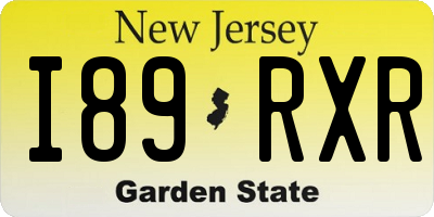 NJ license plate I89RXR